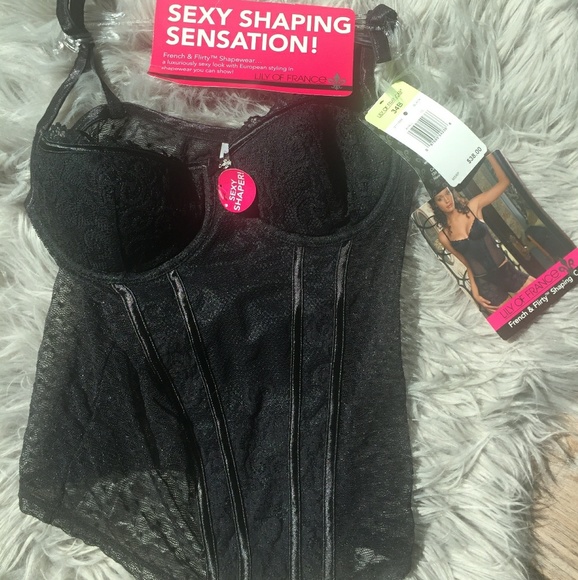 Lily of France Other - Black Lace Shaping Camisole
